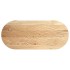 Tablero de mesa ovalado madera maciza de roble 140x60x2