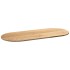 Tablero de mesa ovalado madera maciza de roble 140x60x2
