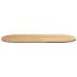 Tablero de mesa ovalado madera maciza de roble 140x60x2
