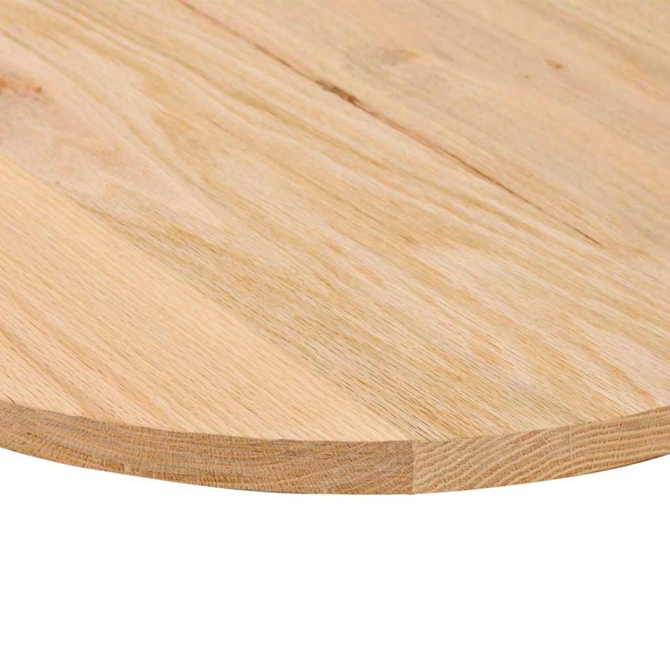 Tablero de mesa ovalado madera maciza de roble 140x60x2