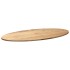 Tablero de mesa ovalado madera maciza de roble 120x60x2