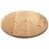 Tablero de mesa ovalado madera maciza de roble 120x60x2