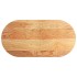 Tablero de mesa ovalado madera maciza de roble 100x50x2