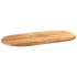 Tablero de mesa ovalado madera maciza de roble 100x50x2
