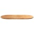 Tablero de mesa ovalado madera maciza de roble 100x50x2