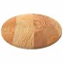 Tablero de mesa ovalado madera maciza de roble 120x60x2