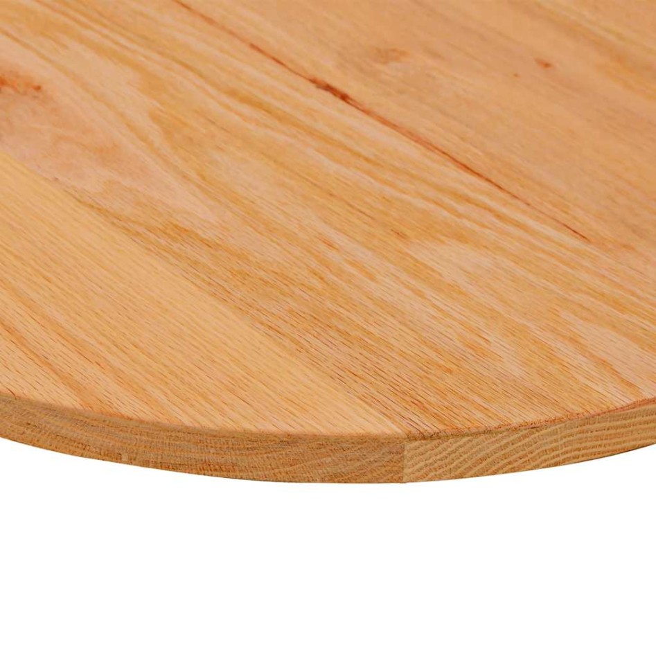 Tablero de mesa ovalado madera maciza de roble 120x60x2