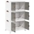 Caja de almacenaje apilable con ruedas 3 niveles 75