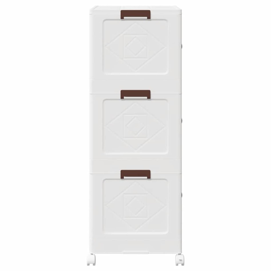 Caja de almacenaje apilable con ruedas 3 niveles 75