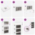 Caja de almacenaje apilable con ruedas 3 niveles 75