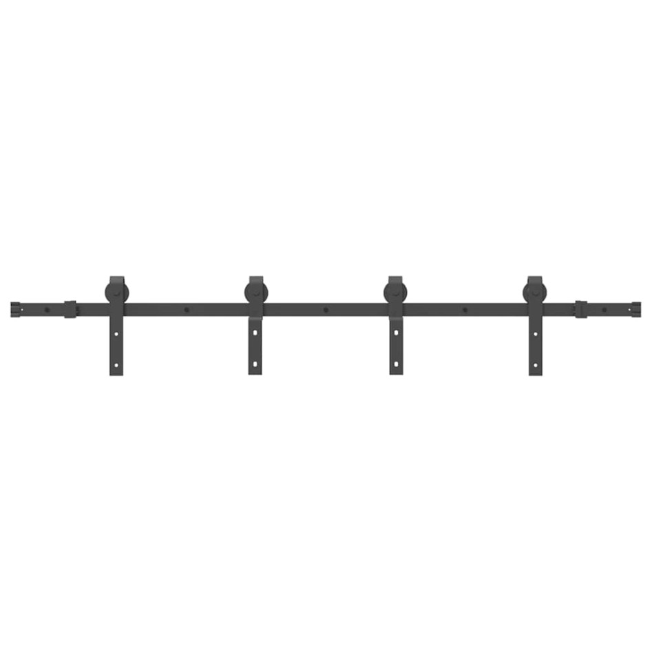 Kit de herrajes para puertas correderas acero negro 183
