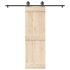 Kit de herrajes para puertas correderas acero negro 200