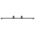 Kit de herrajes para puertas correderas acero negro 200