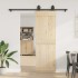 Kit de herrajes para puertas correderas acero negro 200