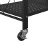 Estantería de almacenaje con ruedas de acero negro 71x34x88