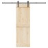 Kit de herrajes para puertas correderas acero negro 213,5