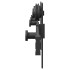 Kit de herrajes para puertas correderas acero negro 213,5