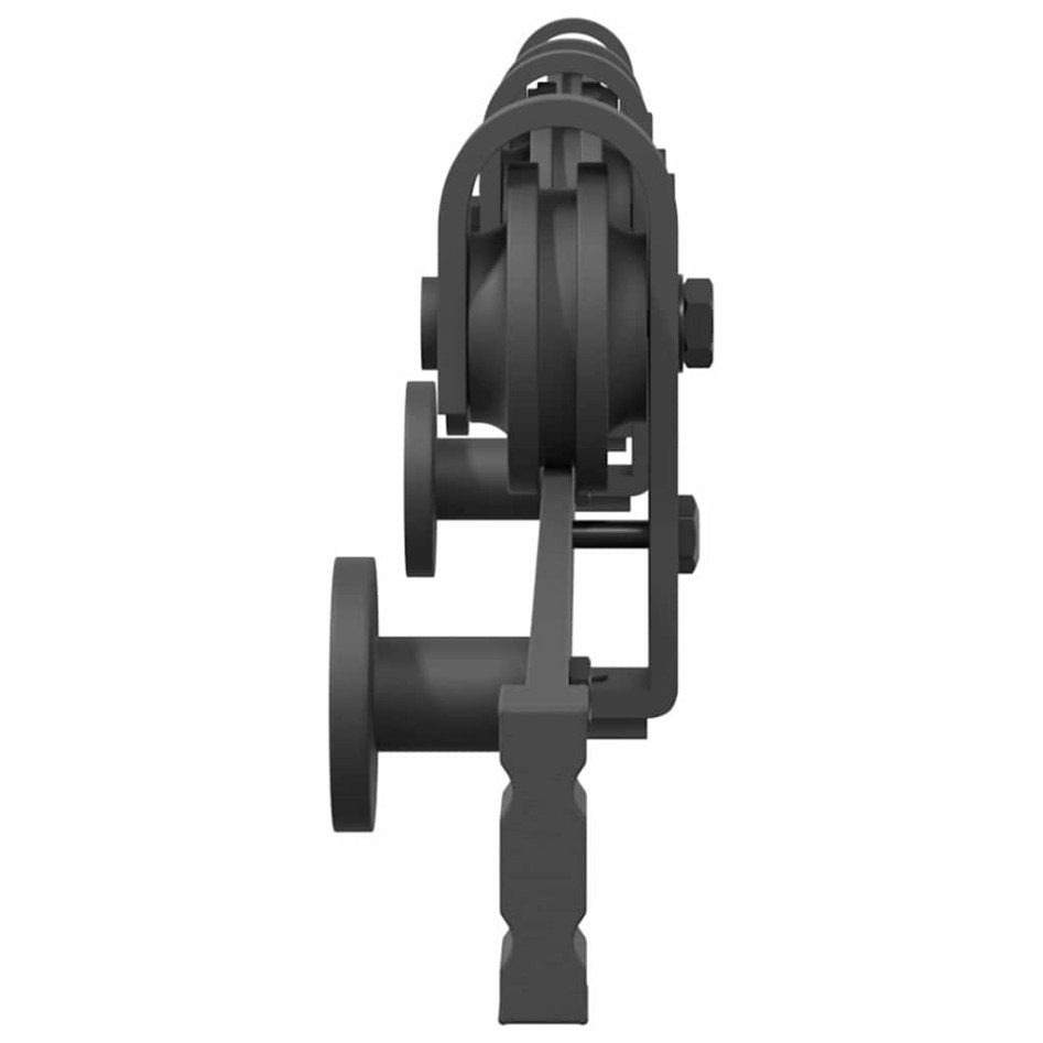 Kit de herrajes para puertas correderas acero negro 200