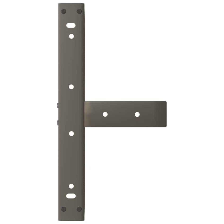 Patas de mesa centro forma T 2uds acero natural