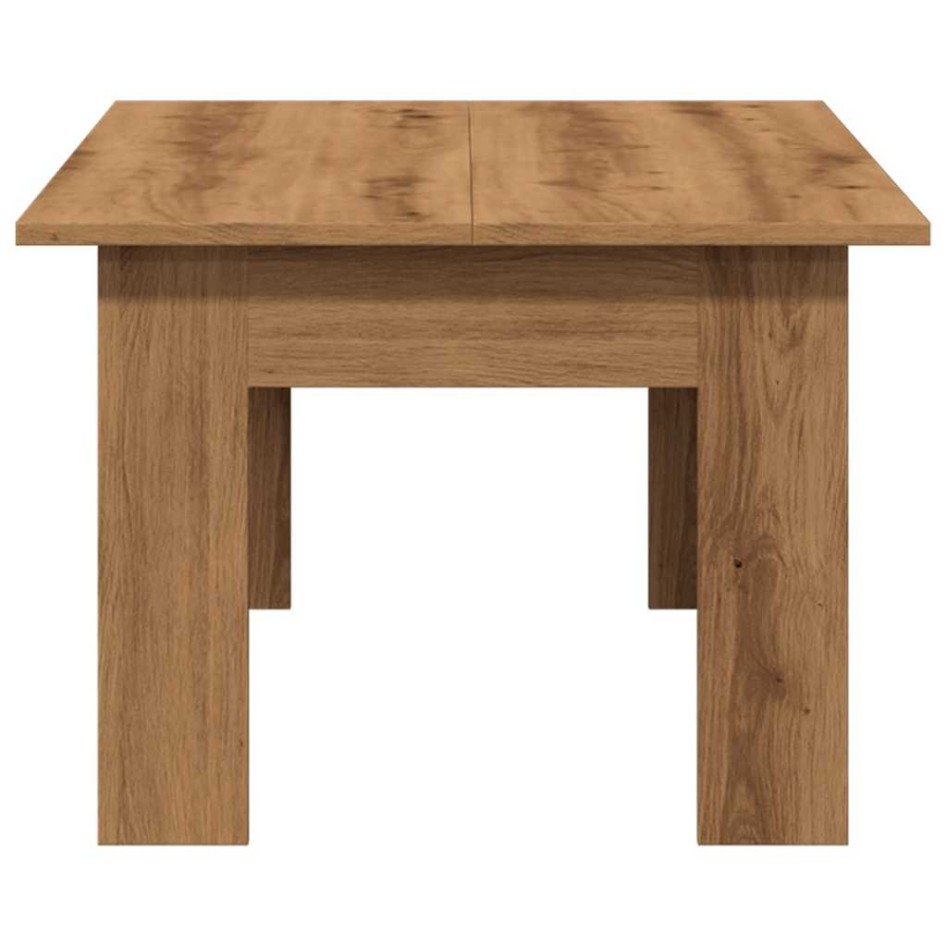 Mesa de centro madera de ingeniería roble artisan 100x60x42