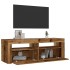 Mesitas de noche con luces LED 2 uds madera vieja 60x35x40