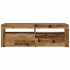 Mesitas de noche con luces LED 2 uds madera vieja 60x35x40