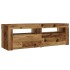 Mesitas de noche con luces LED 2 uds madera vieja 60x35x40