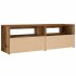 Mesitas de noche con luces LED 2 uds madera vieja 60x35x40