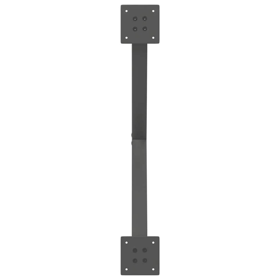 Patas para mesa de centro en forma de X 2 uds antracita