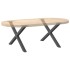 Patas para mesa de centro en forma de X 2 uds antracita