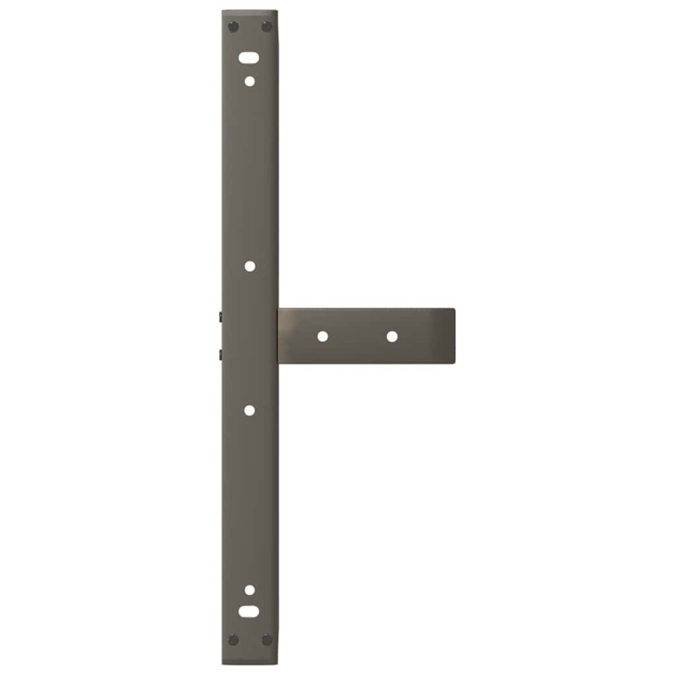 Patas de mesa centro forma T 2uds acero natural