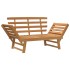 Banco de jardín 2 en 1 190 cm madera maciza