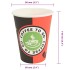 Tazas de café de papel 1000 uds 12oz 300ml rojo y
