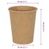 Tazas de café de papel 1000 uds 8oz 200ml