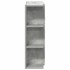 Armario de espejo de baño contrachapada gris 80x20,5x64