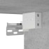 Armario de espejo de baño contrachapada gris 80x20,5x64