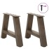 Patas de mesa de centro forma A 2uds acero 40x(30-31)