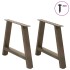 Patas de mesa de centro forma A 2uds acero 70x(42-43)