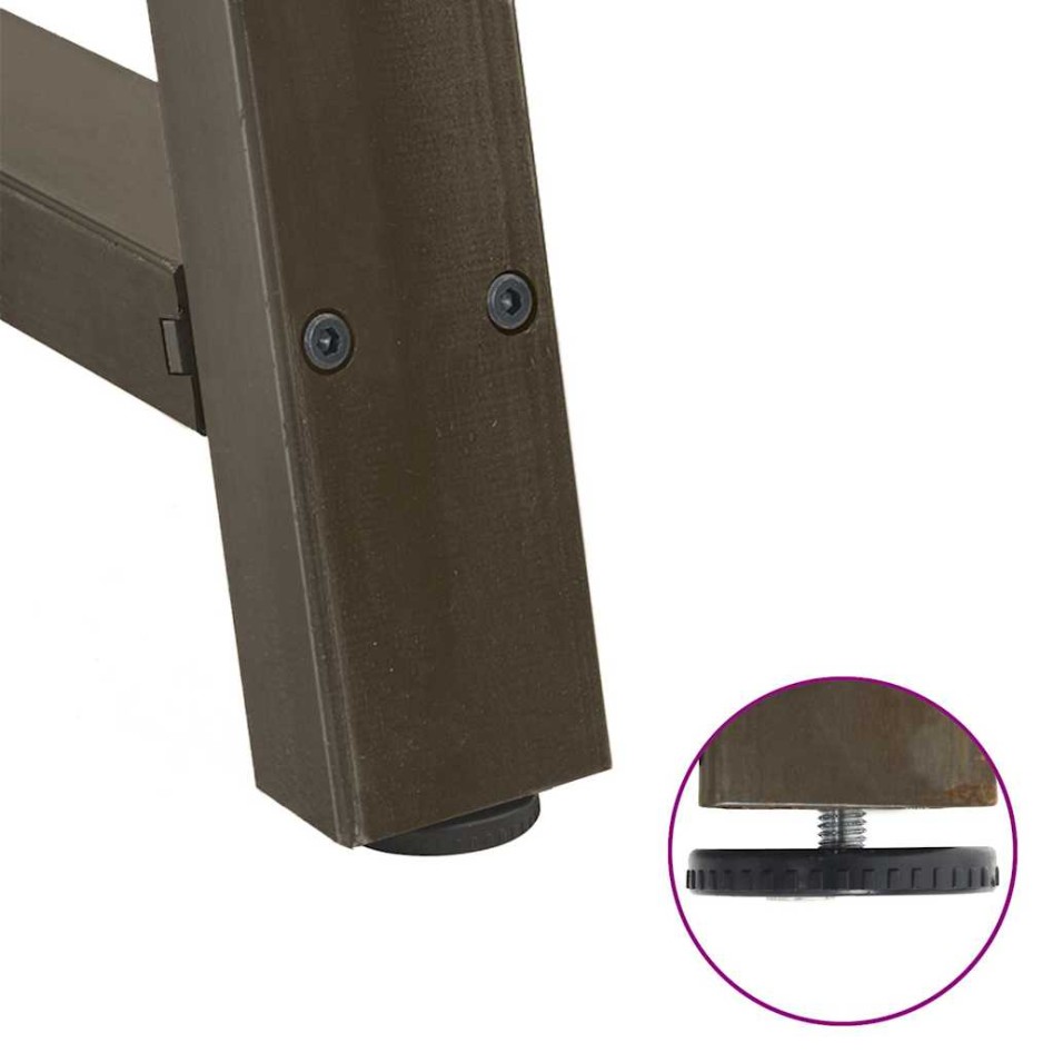 Patas de mesa de centro forma A 2uds acero 70x(42-43)