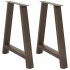 Patas de mesa de centro forma A 2uds acero 70x(72-73)
