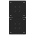 Patas de mesa de centro forma X 2uds acero negro 38x(42-43)