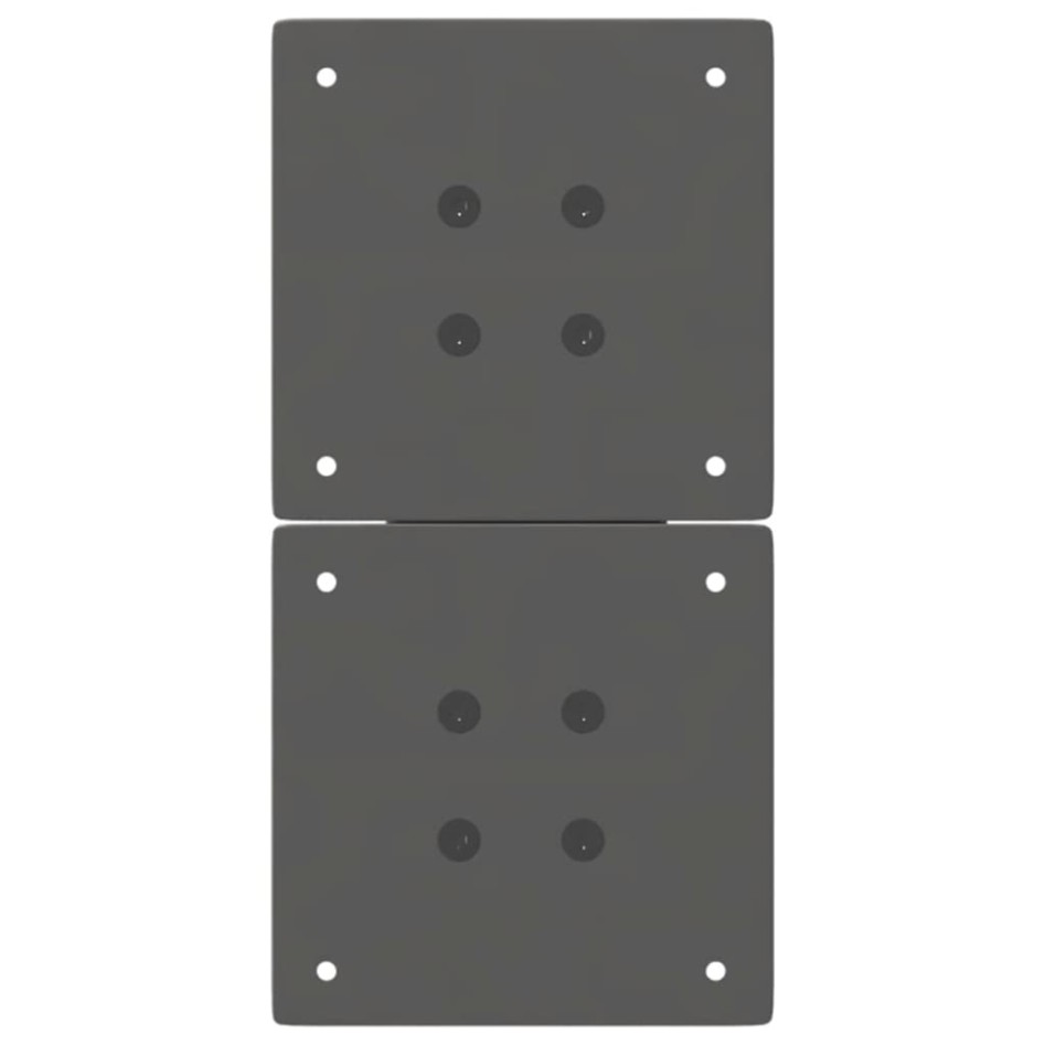 Patas para mesa de centro en forma de X 2 uds antracita