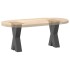 Patas para mesa de centro en forma de X 2 uds antracita
