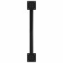 Patas de mesa de centro forma X 2uds acero negro 70x(42-43)