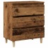 Aparador de madera contrachapada envejecida 60x35x70