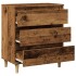Aparador de madera contrachapada envejecida 60x35x70