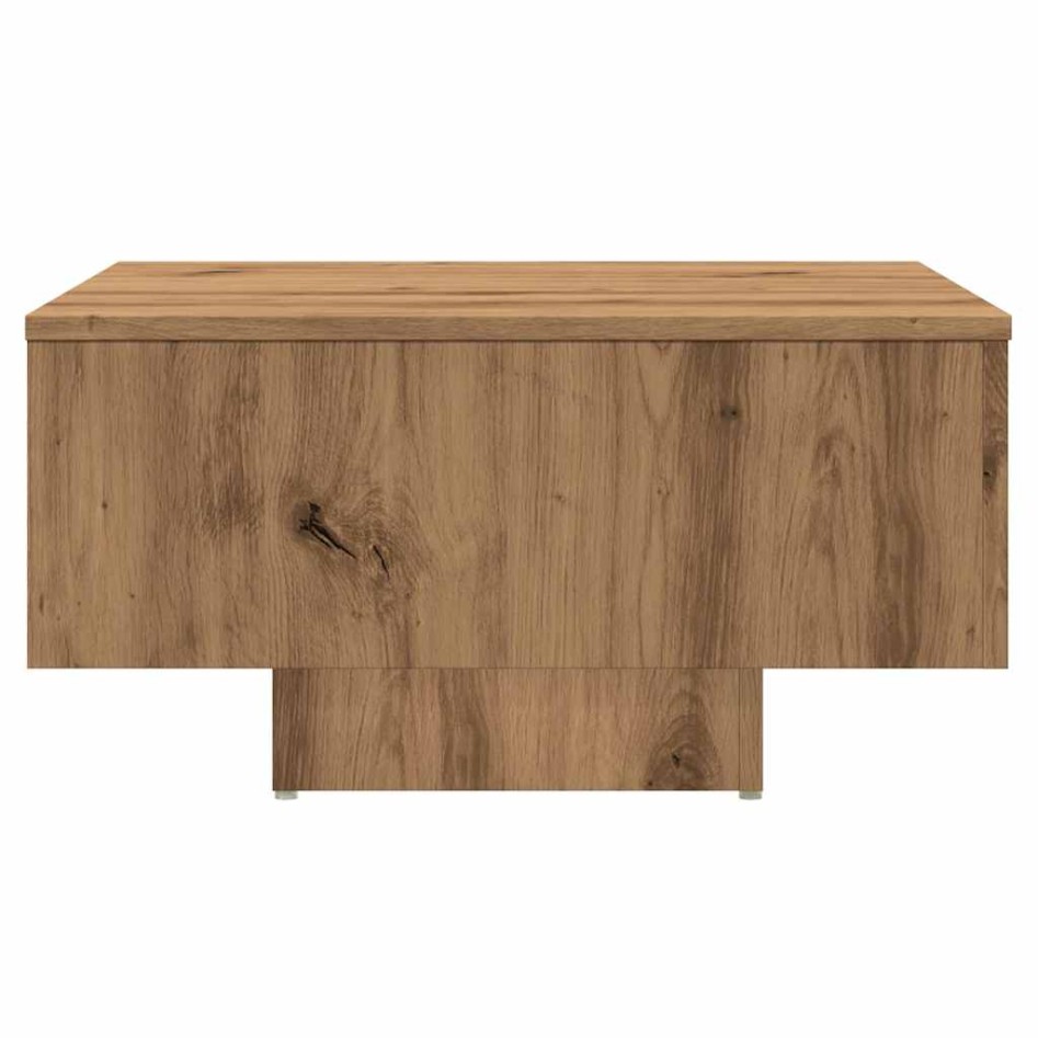 Mesa de centro madera de ingeniería roble artisan 60x60x31,5