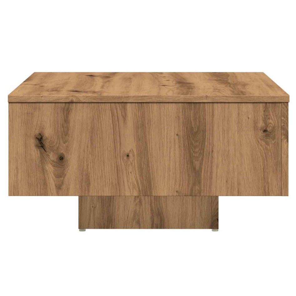 Mesa de centro madera de ingeniería roble artisan 60x60x31,5