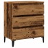 Aparador de madera contrachapada envejecida 60x35x70
