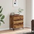 Aparador de madera contrachapada envejecida 60x35x70